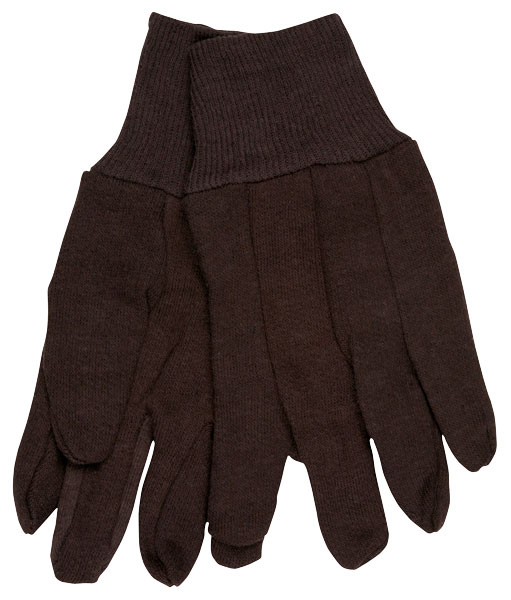 GLOVE 100 PCT COTTON;JERSEY BROWN MENS - General Purpose